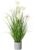 Artificial Riedgrass, 76 cm in White Pot, Lifelike Wild Grass in Pot, Pampas Grass for Indoors, High-Quality and Decorative Decorative Plant, Grass Bush for Indoors, Lifelike Artificial Plant