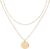 Multilayer Necklace for Women and Girls, 18K Gold Plated Necklace, Waterproof and Colourfast Jewellery, Jewellery Gift for Women and Girls