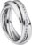 Heideman Women’s Trini Ring Made of Stainless Steel Silver Coloured Polished Women’s Ring for Women Roll Ring Play Ring Triple Ring Pack of 3