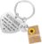 Best Friend Gifts, Girlfriend Keyring, Heart Keyring with Greeting Card