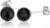 NKlaus Pair of Genuine Onyx Stud Earrings 925 Sterling Silver Rhodium-Plated 8 mm Round 3777, Sterling Silver, Onyx