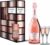 Canti – Prosecco D.O.C. Millesimato, Rosé Sparkling Wine Extra Dry, Gift Pack with Two Glasses, Italian Glera and Pinot Noir Grape Varieties from Veneto, Fresh and Sweet Flavour, 1 x 750 ml