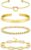 ALEXCRAFT 14K Women’s Bracelet Gold/Silver Set Jewellery Gold Bracelet Gift for Women Girlfriend Mum Girls