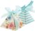 Wedding Gift Box, Pack of 30, Party Favours, Baby Shower, Small Sweets Box, Favours, Box, Boxes, Bonboniere Box with Ribbon for Christening, Birth Party (Light Blue)