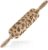 Christmas Wooden Rolling Pin with Engraving for Cookies and