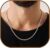 Esrael 3.5/5 mm Silver/Gold/Black Curb Chain Stainless Steel Necklace Men’s Cuban Chain for Men and Boys Jewellery Gift for Men Women 18/20/22/24 Inches