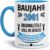 Printed Birthday Coffee Mug with Birth Year and Funny German Text
