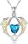 YAFEINI Celtic Dolphin Necklace for Women 925 Sterling Silver Dolphin Crystal Pendant Necklace Celtic Knot Jewellery Gifts for Her Mum Wife Friends for Women