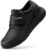 FitVille Wide Leather Shoes with Fastening Men’s Business Casual Bandage Shoes Health Shoes Casual Shoes Comfortable Trainers Walking Shoes Office EasyTop V4