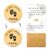Decision Coin Dad Mum, Gifts for Birth, New Parents Gift Birth, Gift for Expecting Mother to Become Dad, Pregnancy Gift, Christening Gifts for Girls Boys Baby (Gold)