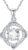 Infinity Necklace with Natural Diamond 925 Silver for Women Girls 1 Carat Moissanite Infinity Pendant Necklace Diamond Jewellery Gifts for Birthday Christmas 45 + 5 cm