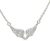 Sterling Silver Wings with Sparkling Zircon Wings – Silver Angel Wings Delicate Angel Wings Necklace Pendant Angel Necklaces for Women Birthday Valentine’s Day Gifts