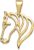 LAMUR Gold Pendant 585 Women’s – Elegant 14K Real Gold Jewellery Pendant for Necklace – Timeless Gold Jewellery Gift for Women