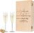 GRAVURZEILE Leonardo Champagne Glasses Set with Engraving Schlechter Tag, Guter Tag – Frag nicht! – Includes Engraved Vintage Wooden Box – Funny & Original Gift – Suitable for Champagne and Sparkling