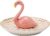 LEPENDOR Porcelain Adorable Flamingos Jewellery Ring Holder Ceramic Display Rack Handmade Ceramic Decor Jewellery Small Animal Tray – Pink Flamingos