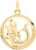 MyGold Zodiac Sign Pendant (Without Chain) Yellow Gold 333 Gold (8 Carat) Diameter 15 mm Round Star Sign Horoscope Constellation Pendant Gavno MOD-04433
