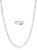 Cheria Men’s 3/5 mm Silver Chain & 14k Gold Chain, Curb Chain & Figaro Chain, Men’s Necklace Chain 50/55/60 cm