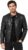 Generisch Leather Jacket Men’s Faux Leather Biker Jacket with Stand-Up Collar Vintage Leather Jackets Leisure Lightweight Transition Jacket Men Slim Fit Motorcycle Jacket Zip – Timeless Elegant