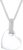 Elli DIAMONDS Halskette Damen Herz Anhänger Liebe Klassisch mit Diamant (0.05 ct.) in 925 Sterling Silber