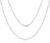 925 Sterling Silver Curb Chain Real Silver Chain for Men Women 2/3/4mm Wide Thin Super Flat Multi-Row Chain High Quality Classic Necklaces for Everyday Use 45-65cm