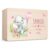Little Deco Baby Keepsake Box, Personalised Wooden Box with Lid, Storage Box, Elephant with Balloon, Gift Idea for Birth & Christening, Birthday for Girls XHL1148-2-L