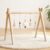 let’s make Baby Wooden Montessori Play Arch with 5 Removable Sensory Toys, Foldable Baby Gym Activity Centre, Newborn Gift for 0-18 Months (Style B)