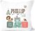 SpecialMe Personalised Pillow for Birth Boho, Birth Pillow for Boys and Girls, Name Cushion Gift Birth Baby, Pillow Cover without Filling White One Size