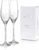 Gala Champagne Glasses with Swarovski Crystals – Engraved Hearts, Minimalist Design – Champagne Glasses Wedding Champagne Glasses Set, Aperitif Glasses for Special Occasions, Pack of 2