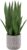 Briful Sanseveria Artificial Indoor Plant Decorative Plant Height 40 cm in Cement Pot