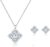 Women’s Clover Birthstone Jewellery Set in 925 Sterling Silver