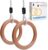 Kleintober Premium Wooden Gymnastics Rings for Children and Adults, Outdoor & Indoor, Adjustable Height, with Instructions for Fitness & Sports, with Certificate for Motivation, Ideal for Gifts