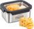 Cheese Box Fridge Stainless Steel with Lid and Viewing Window for Cheese