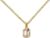Zirconia Gold Pendant 333 Yellow Gold for Women with Chain or without Chain + Jewellery Case + Certificate of Authenticity