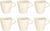 Villeroy & Boch Manufacture Rock Blanc 10-4240-9651 Coffee Cups Set of 6 Premium Porcelain White Dimensions: 12.3 cm x 9.4 cm x 9.4 cm