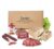 Almgourmet, Gift Set „Tyrolean Tasting Box“ – 700 g – Compilation of 4 Savoury Tyrolean Products – with Bacon, Cheese and Spices