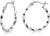 ALEXCRAFT 14K Vergoldete Ohrringe Oval Twisted Runden Chunky Breit Creolen