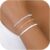 CASSIECA 3 Piece Bracelet Silver 925 Women’s Bracelets Silver Bracelet Set Gold 14 Carat Gold-Plated Bracelets Women’s Adjustable Stackable Chain Bracelet Gold Silver Jewellery for Women