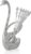 6-Piece Tea Spoons with Decorative Swan Holder, Stainless Steel Silver Cutlery Coffee Dessert Spoon Mini Serving Spoon Coffee Spoon Set for Home Kitchen Coffee Bar Tea Party