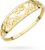 MARKO Gold Ring Women’s 333 Real Gold – 8K Yellow Gold Ring with Heart Motif, Romantic Women’s Ring, Gold Jewellery Gift for Women