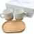 Personalised Wedding Gift Set | Mr & Mrs Cups with Name | Engraved Tray | Gift Box Wedding | Wedding Cups Personalised (Full Set)