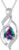 FANCIME Double Twist Infinity Birthstone Chain for Women 925 Sterling Silver Infinity Drop Birthstone Pendant Necklace Jewellery Gifts for Women Girls Chain Length: 40 + 5 cm