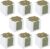 MAYJOYDIY 50 Sets of Decorative Boxes with Flower Decoration, Gift Boxes for Sweets, Foldable Paper Candy Packaging Boxes for Women, Garden, Wedding, Bridal Shower, Birthday, White