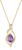 FANCIME Double Twist Infinity Birthstone Chain for Women 925 Sterling Silver Gold-Plated Infinity Drop Birthstone Pendant Necklace Jewellery Gifts for Women Girls Chain Length: 40 + 5 cm