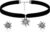 Costume Jewellery Women’s Set, Edelweiss Necklace and Stud Earrings for Women, Bavarian Dirndl Jewellery, Costume Necklace Women, Edelweiss Decorative Dirndl Accessories, Women’s Choker Necklace,