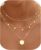 Chriscoco Women’s Layering Necklace Gold / Silver 14 K Gold-Plated Stainless Steel Chain with Coin / Heart Pendant Waterproof Adjustable Gold Chain Silver Chain Pack of 3