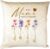 Manufaktur Liebevoll Personalised Cushion with Name, Best Mum Gift for Mum, Family Cushion with Watercolour Flowers, Gift Family (Best Mum)