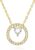VNOX Women’s Gold Circle Necklace – Gold Chain Women’s with Heart Pendant