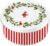 Christmas Round Cookie Tin – Large Biscuit Tin with Lid Diameter 19 cm