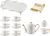 Ceramic Tea Set, Coffee Service from China, Tea Set, 21 Piece White Coffee and Tea Gift Set for Adults, Ceramic Tea Cups and for 6 People, Teek