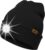 ATNKE LED Illuminated Hat with Light, Rechargeable USB 4 LED Illuminated Running Hat Extremely Bright Lamp Winter Warm Knitted Hat Technology Gifts for Men and Women